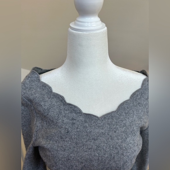 PROPORTION BODY DRESSING Dress gray Japan Faux Fur Cuff Winter Sexy Kawaii Wool - Picture 4 of 6